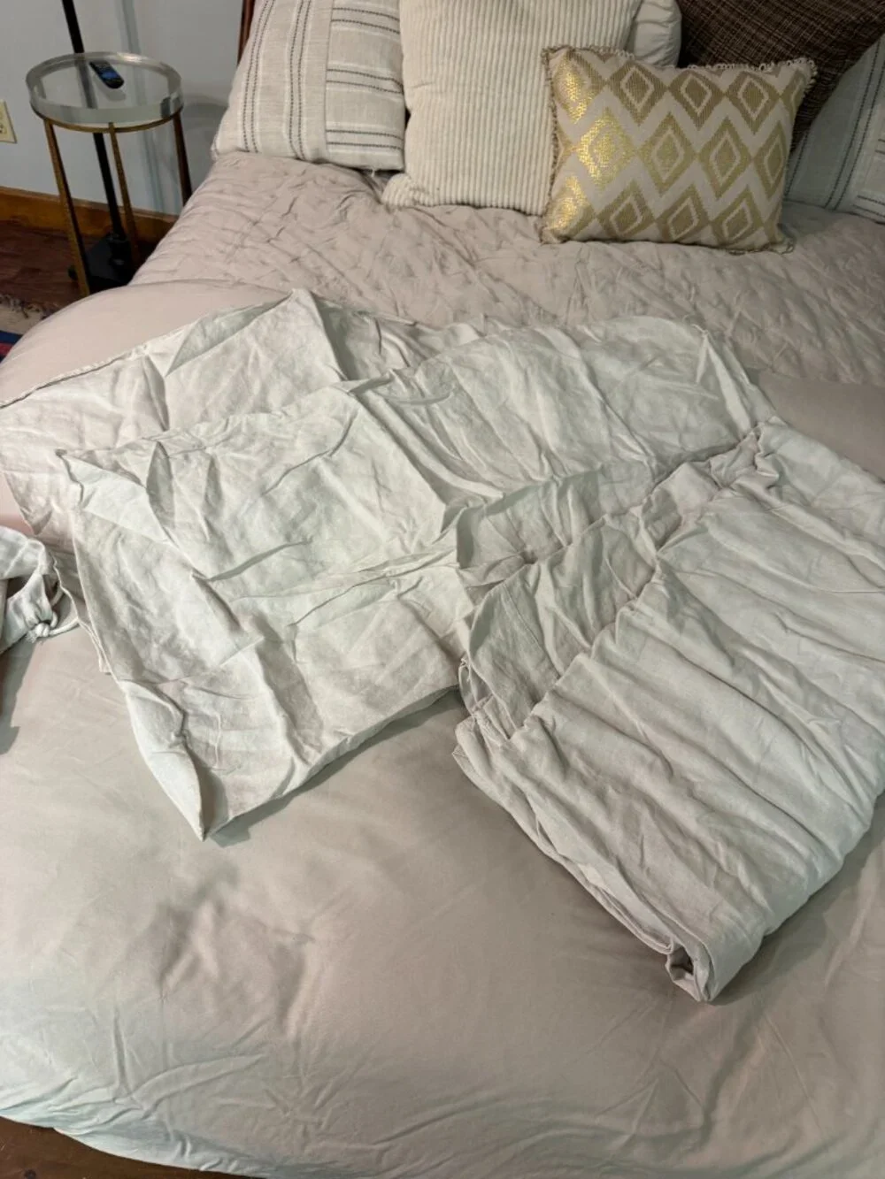 Quince European Linen Chambray Duvet Cover Set KING with Shams